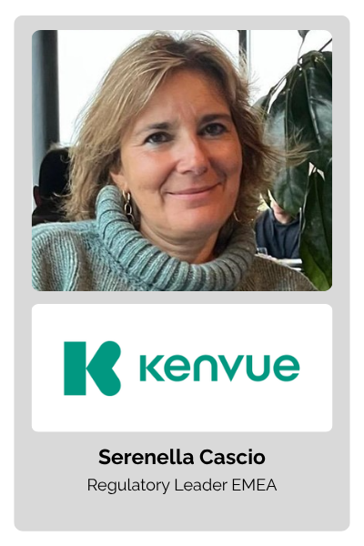 Serenella Cascio, Regulatory Leader EMEA at Kenvue