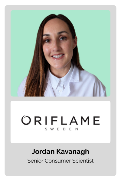 Jordan Kavanagh, Senior Consumer Scientist at Oriflame Cosmetics
