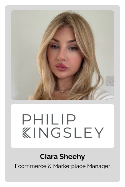 Ciara Sheehy, Ecommerce & Marketplace Manager at Philip Kingsley