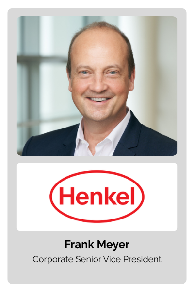 Frank Meyer, Corporate Senior Vice President, Henkel Consumer Brands R&D at Henkel AG & Co. KGaA