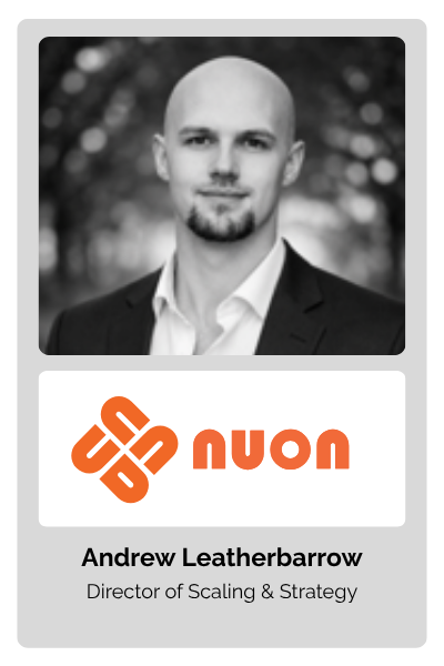 Andrew Leatherbarrow, Director of Scaling & Strategy at NUON & AuraLuxe