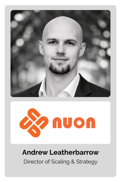 Andrew Leatherbarrow, Director of Scaling & Strategy at NUON & AuraLuxe